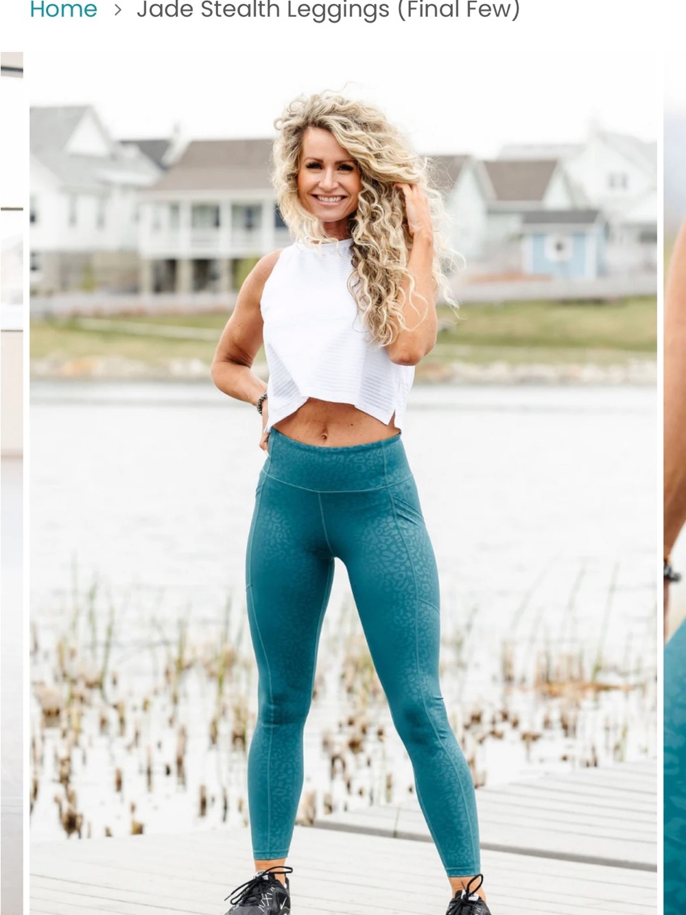 KIAVA Jade Stealth High-Waist Leggings - Teal